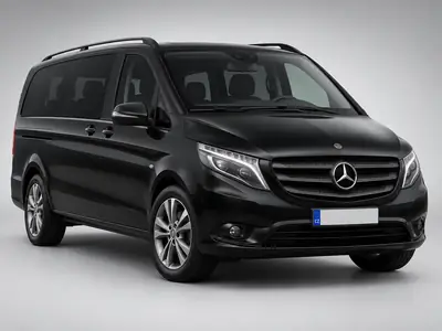 Black Mercedes Vito premium van
